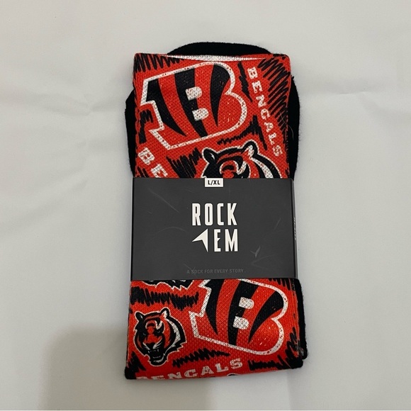 🧦 🧡Cincinnati Bengals NFL Socks - Men’s Size L/XL 🐯🧦 - Picture 1 of 3
